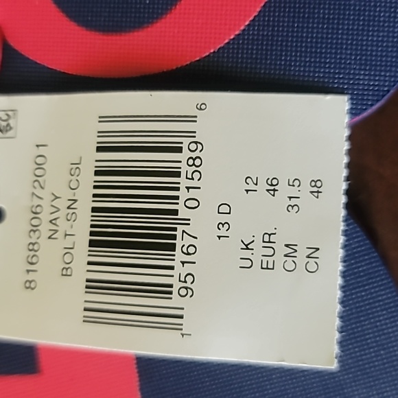 Polo Ralph Lauren Mens Flip Flops Size 13 New Red and Blue - Picture 6 of 6